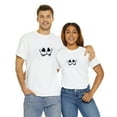 thumbnail image 1 of Funny smiley face graphic tee Cheshire Cat face Unisex Heavy Cotton Tee, 1 of 9