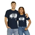 thumbnail image 1 of Funny smiley face graphic tee Cheshire Cat face Unisex Heavy Cotton Tee, 1 of 9