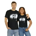 thumbnail image 1 of Funny smiley face graphic tee Cheshire Cat face Unisex Heavy Cotton Tee, 1 of 9