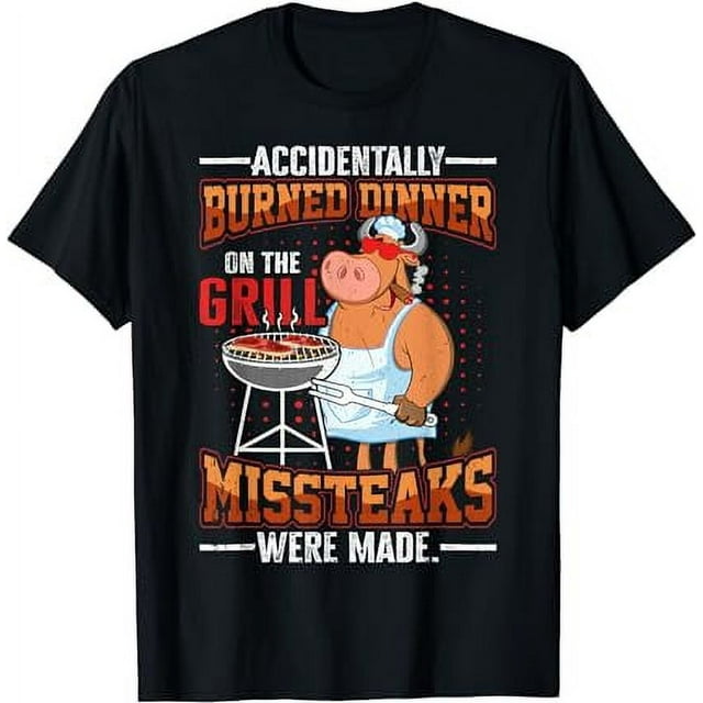 Funny summer vacation BBQ grill master steaks dad joke TShirt