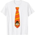 thumbnail image 1 of Funny thanksgiving tie with turkey for family dinner Mens T-Shirt, 1 of 8