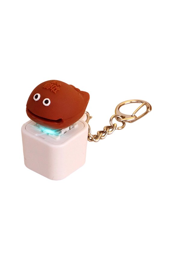 Funny toy keychain with voice and light