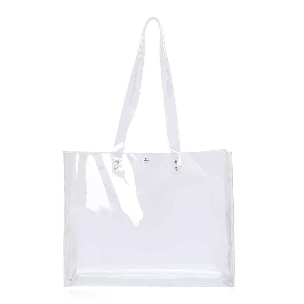 Fashion Clear Pvc Purse Bags For Womens See Through Plastic Bag For Working  Waterprof Transparent Handbags