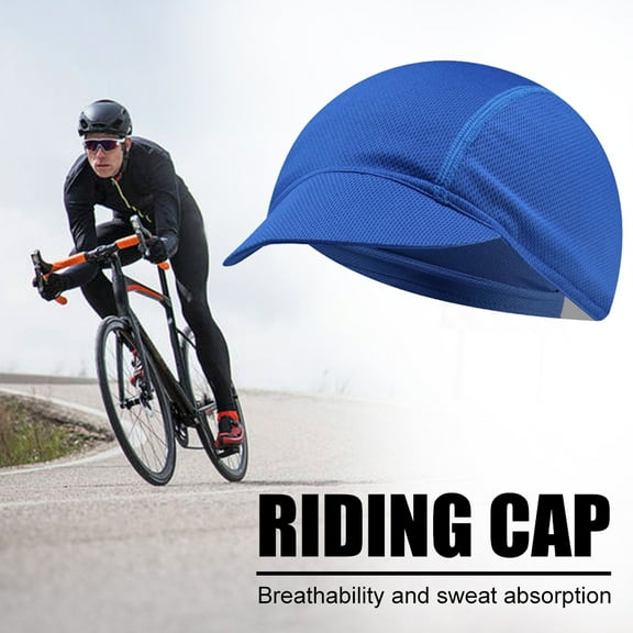 FunnyBeans Unisex Cycling Caps Breathable Helmet Liner Bicycle Hats with Brim Sweat Absorbing Biking Caps for Women and Men Running