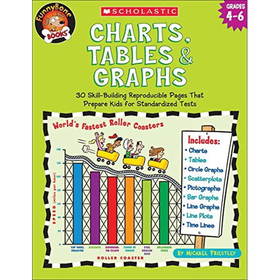 Pre-Owned Charts, Tables & Graphs, Grades 4-6 (Funnybone Books) (Paperback) 0439517753 9780439517751