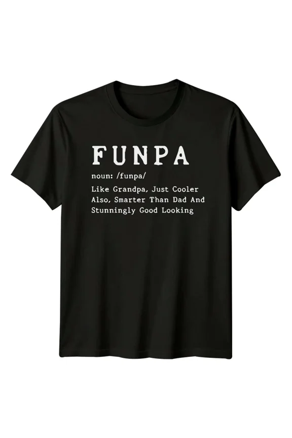 Funpa Definition T-Shirt - Like Grandpa Just Cooler Fathers Day