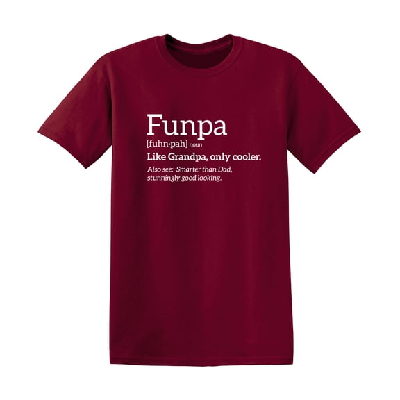 Funpa Like Grandpa Only Cooler Humor Christmas Apparel Adult Humor Novelty Sarcastic Premium Tshirt Xmas Holiday Anniversary Gift Hilarious Funny Saying Graphic Tees