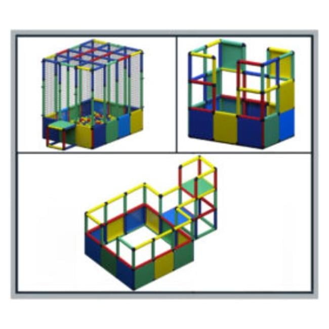 Colorful Plastic Buildable Ball Pit Play Set with Net