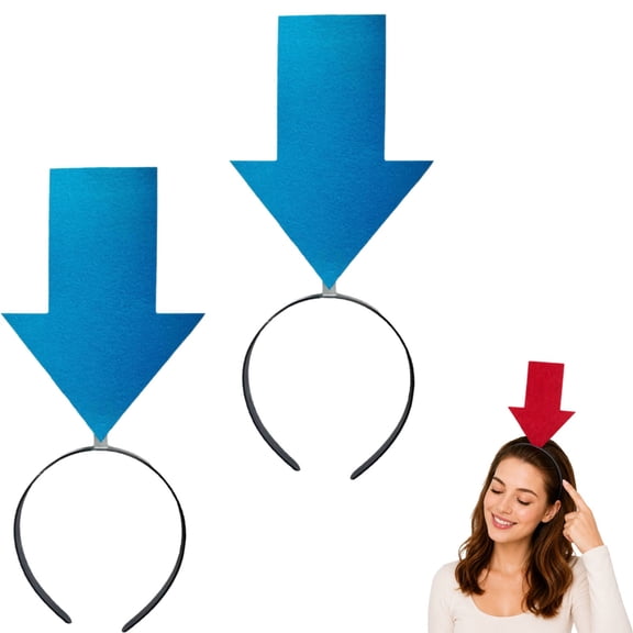 Funpoint Headbands, Funpoint Headband, Eye-Catching Arrow Positioning Marker with Highly Elastic Strap, Reinforced Felt Structure with Built-In Sturdy Support Rods, Suitable for Themed Events