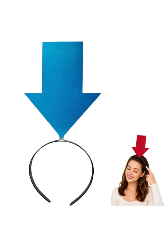 Funpoint Headbands, Funpoint Headband, Eye-Catching Arrow Positioning Marker with Highly Elastic Strap, Reinforced Felt Structure with Built-In Sturdy Support Rods, Suitable for Themed Events