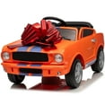 thumbnail image 1 of Funride 12 Volt Ride on Toys with Remote, Shelby GT350 Power Car Wheels, Ride on Truck for Toddlers with USB, Bluetooth Music, Horn, LED Light, Orange, 1 of 11