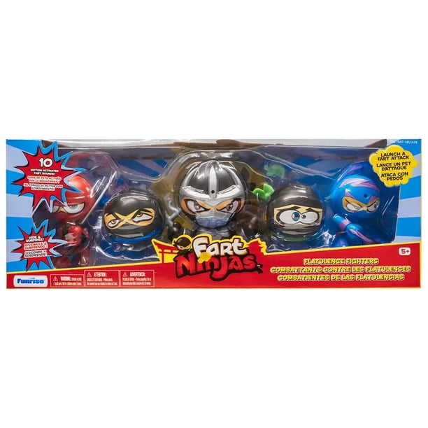 Funrise Fart Ninjas 5-Pack Collectible Motion-Activated Sound