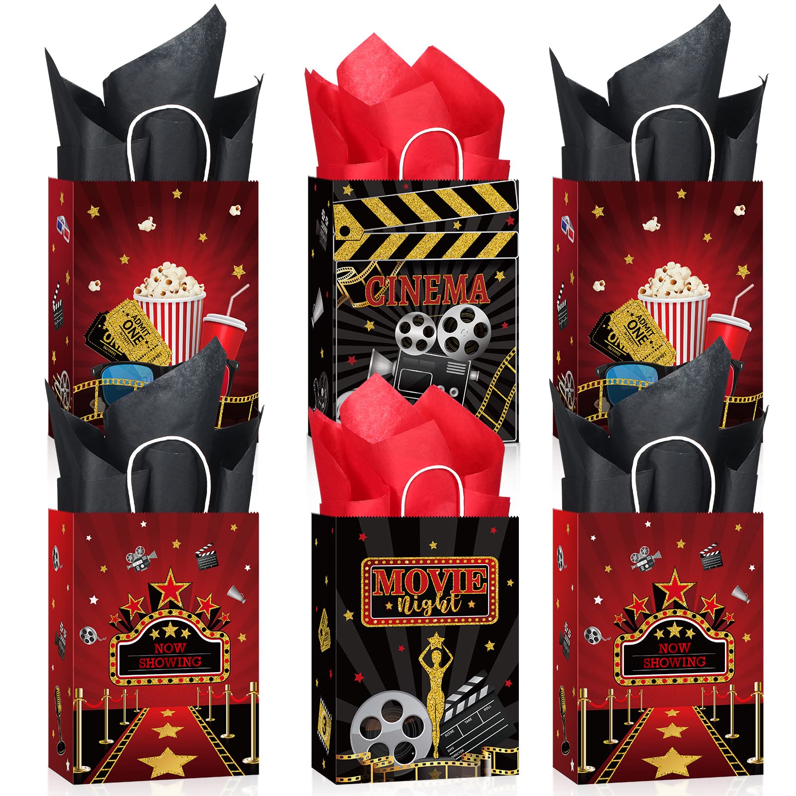 AK Giftshop Movie - Cinema - Film Night Party/Goody/Loot Bags (Pack Of 6 - View #6