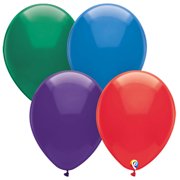 12 Inch Funsational Crystal Assortment Party Latex Balloons - Pack of 15