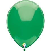 12 Inch Funsational Crystal Green Party Latex Balloons - Pack of 15