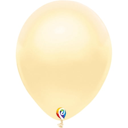 12 Inch Funsational Pearl Ivory Party Latex Balloons - Pack of 12