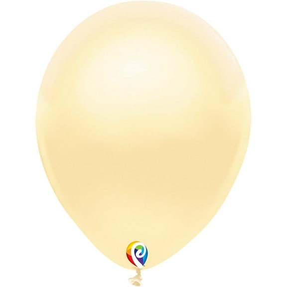 12 Inch Funsational Pearl Ivory Party Latex Balloons - Pack of 12
