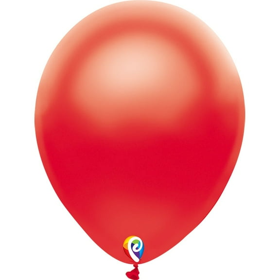 12 Inch Funsational Pearl Red Party Latex Balloons - Pack of 12