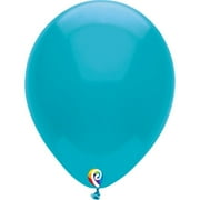 Funsational 12 Turquoise Latex Balloons, 15ct