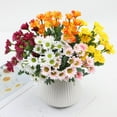 thumbnail image 1 of Funsdecor Mums, Artificial Sunset Mums, Artificial Outdoor Fall Eucalyptus Flowers - UV Resistant, Waterproof, No Fade or Wilt, Mum for Outdoors, Full, Vibrant, Rich in Color (20, Mix), 1 of 10
