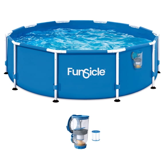 Funsicle 10' x 30" Outdoor Activity Round Frame Above Ground Swimming Pool Set