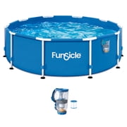 Funsicle 10 x 30" Outdoor Activity Round Frame Above Ground Swimming Pool Set