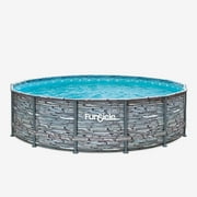 Funsicle 14 ft Oasis Designer Pool - Stone Slate