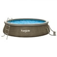 thumbnail image 1 of Funsicle 14ft x 36in Round QuickSet Designer Above Ground Pool, Dark Triple Basketweave with Cartridge Filter Pump, Age 6 & up, 1 of 8
