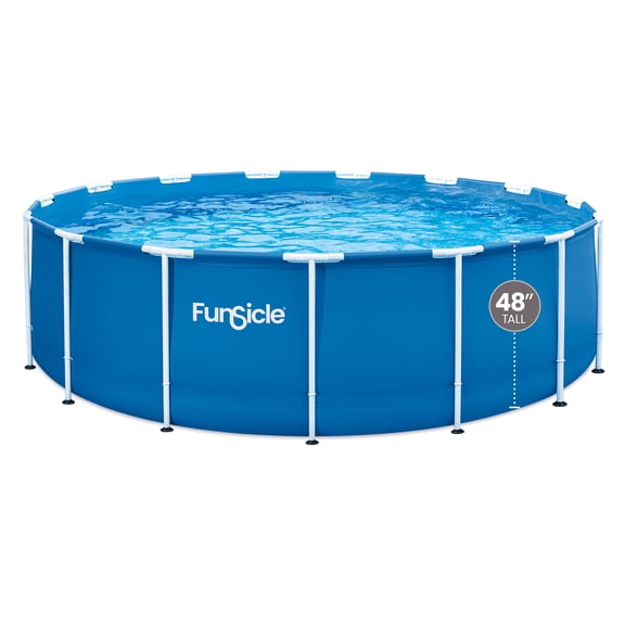 Funsicle 15' x 48" Outdoor Activity Round Frame Above Ground Swimming Pool Set