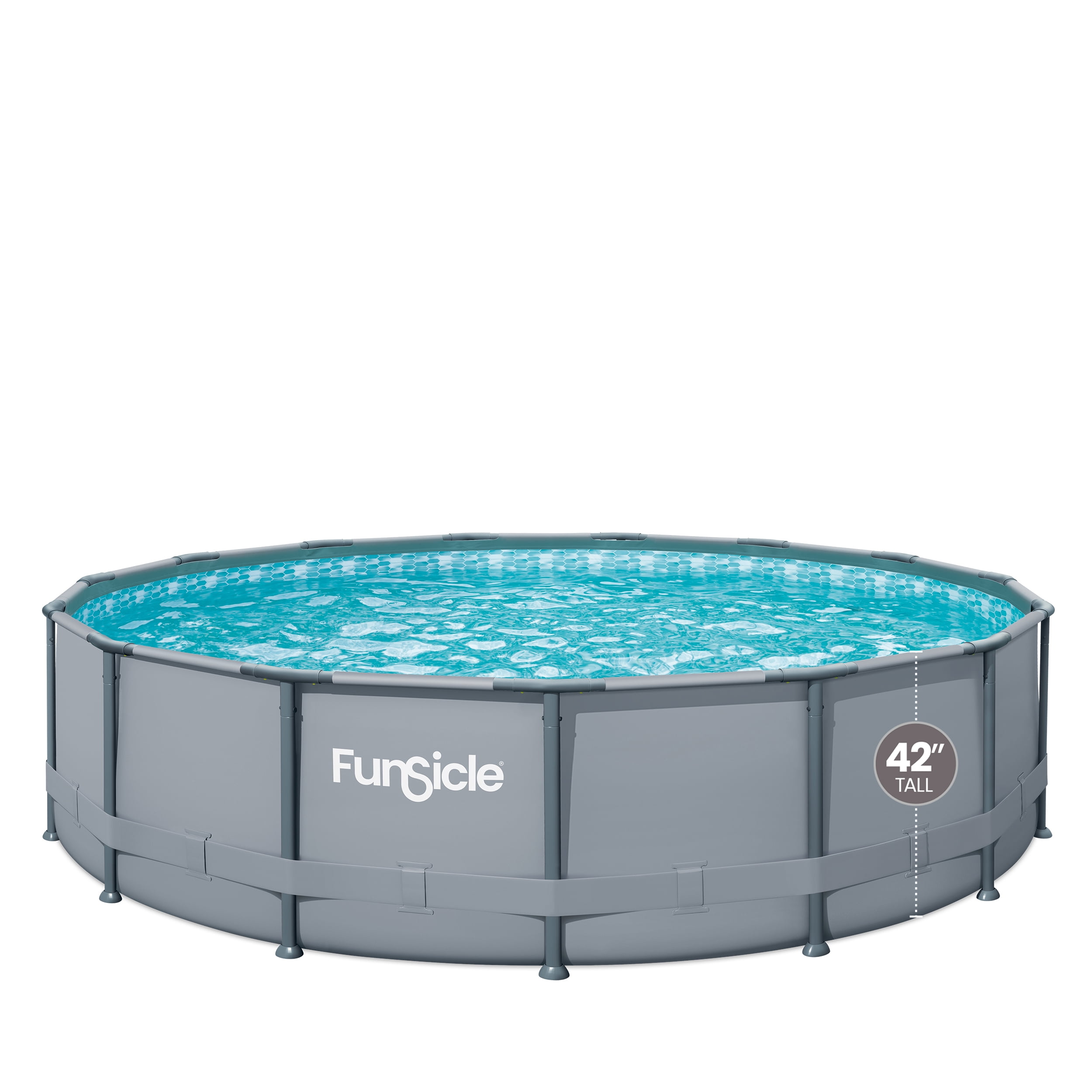 Walmart sales :  Funsicle 15ft Oasis Round Above Ground Metal Frame Swimming Pool, Includes SkimmerPlus Pump, Age 6 & up