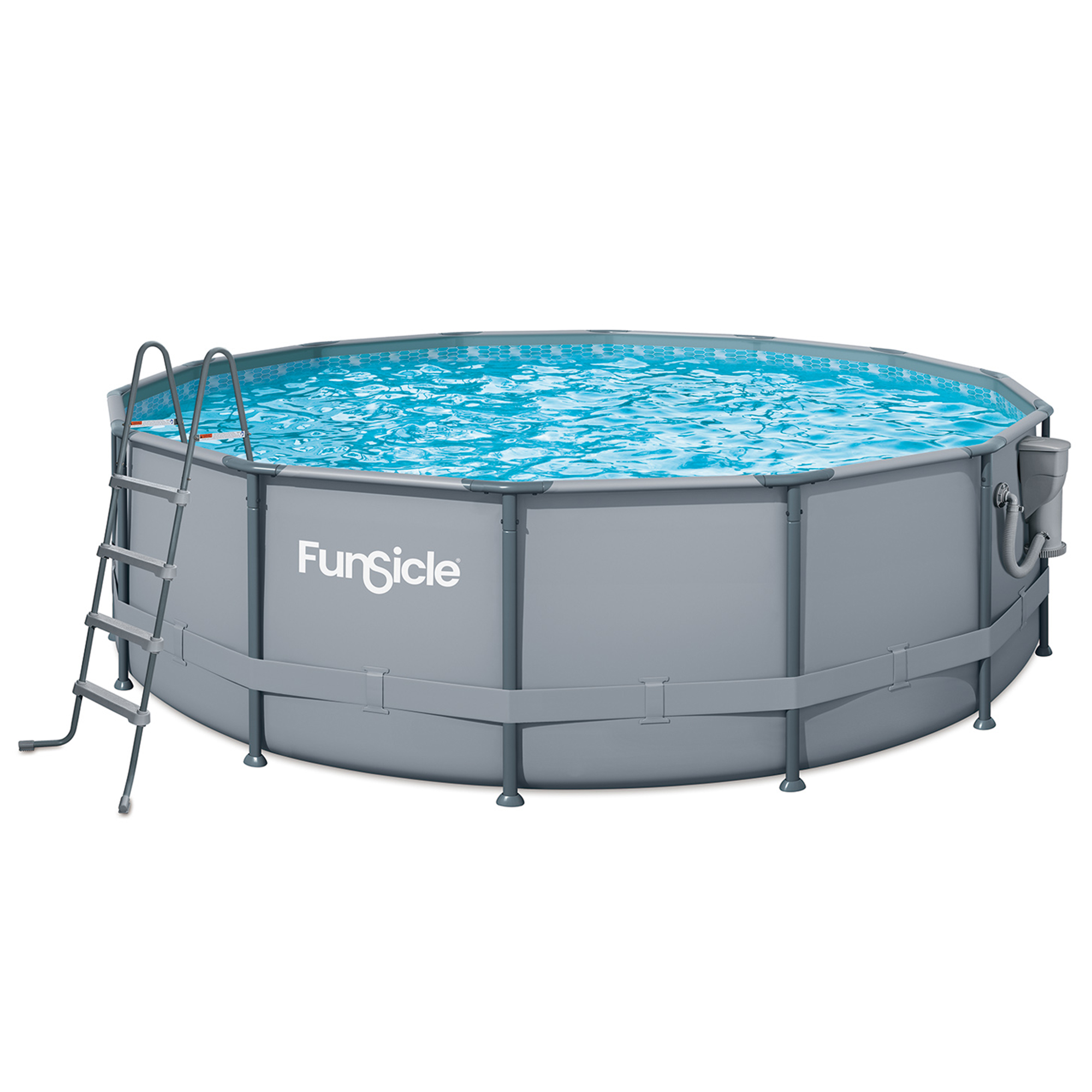 Funsicle 14 ft Oasis Round Above Ground Metal Frame Swimming Pool