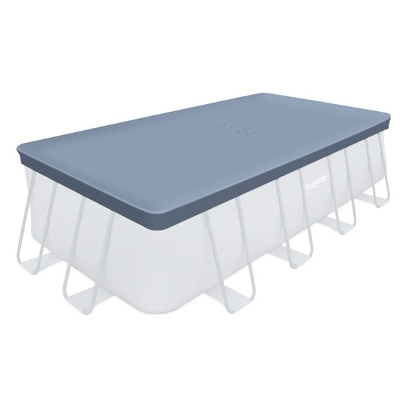 Open Box Funsicle 18’ Durable Pool Cover for Oasis and Activity Pools, Gray