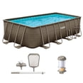 thumbnail image 1 of Funsicle 18 Ft Oasis Designer Lap Above Ground Pool with Pump, Rectangular Frame, 1 of 6