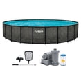 thumbnail image 1 of Funsicle 22' x 52" Oasis Designer Above Ground Pool Set with Pump, Round Frame, 1 of 6