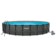 Funsicle 24' x 52" Oasis Designer Round Outdoor Above Ground Swimming Pool