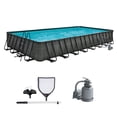 thumbnail image 1 of Funsicle 32' x 16' x 52" Oasis Designer Rectangular Above Ground Pool – Complete Set with Pump, 1 of 7