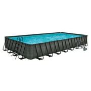 Funsicle 32' x 16' x 52" Oasis Rectangle Outdoor Above Ground Swimming Pool