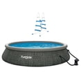 thumbnail image 1 of Funsicle 36” SureStep 3-Stair Ladder w/ 15' x 36" QuickSet Ring Top Pool, 1 of 12