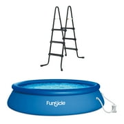 Funsicle 36  SureStep 3-Stair Ladder w/ 15 x 36 QuickSet Ring Top Pool