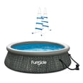 thumbnail image 1 of Funsicle 36” SureStep Pool Ladder with 10' x 30" QuickSet Inflatable Pool, 1 of 11