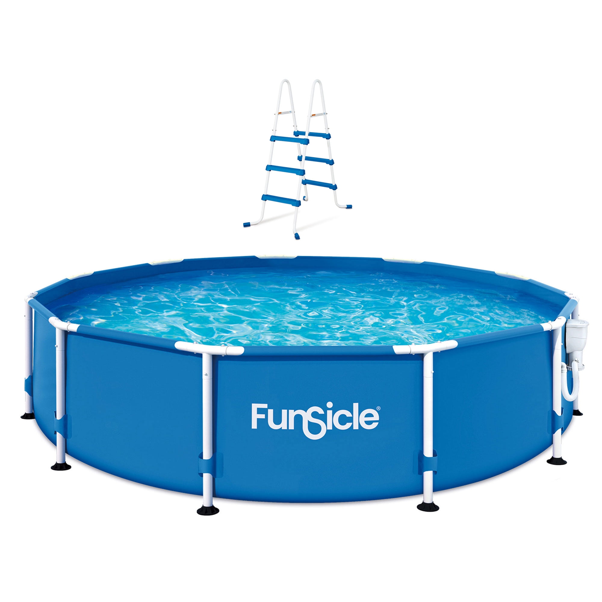 Funsicle 36” SureStep Pool Ladder with 12' x 30" QuickSet Inflatable Pool