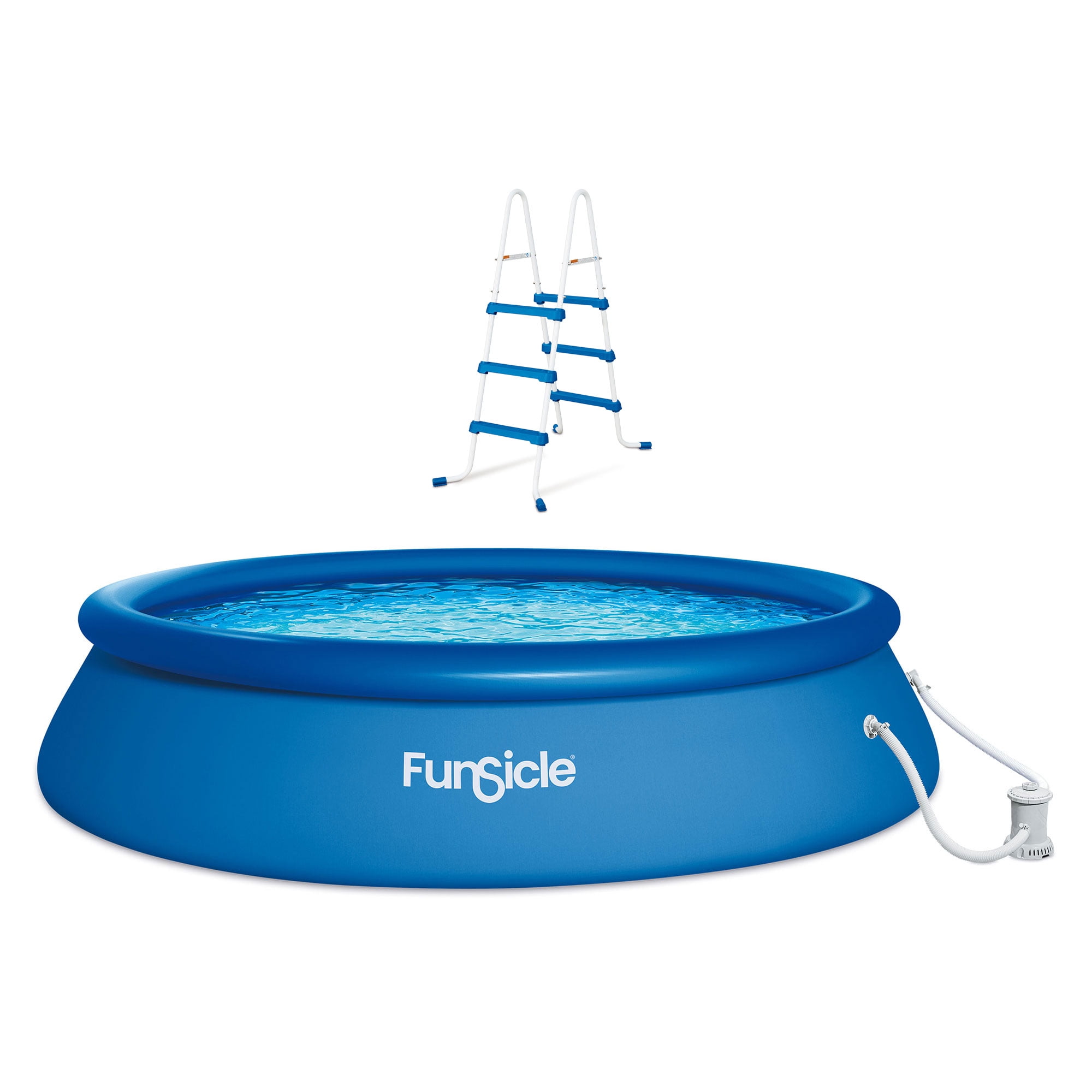 Funsicle 36” SureStep Pool Ladder with 15' x 36" QuickSet Inflatable Pool