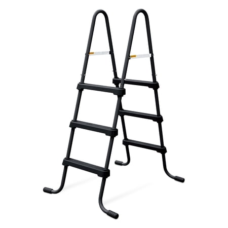 Funsicle 36 Inch SureStep 3 Stair Outdoor Above-Ground Swimming Pool Ladder, Black