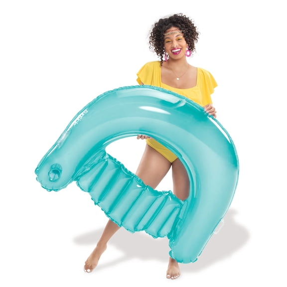 Funsicle 4ft Chill-Out Chair, Inflatable Pool Float, Lagoon Blue, Adults, Unisex