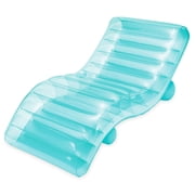 Funsicle 5.6ft FunChaiser Lounge, Inflatable Pool Float, Lagoon Blue, Adults, Unisex