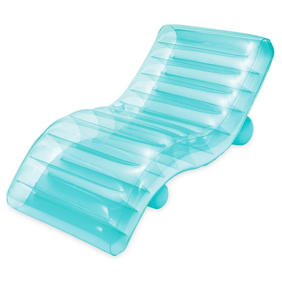 Funsicle 5.6ft FunChaiser Lounge, Inflatable Pool Float, Lagoon Blue, Adults, Unisex