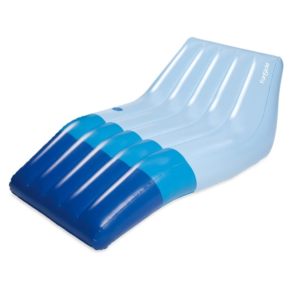 Funsicle 5.8 ft Happy Sleeper Inflatable Floating Lounge with Cup Holder