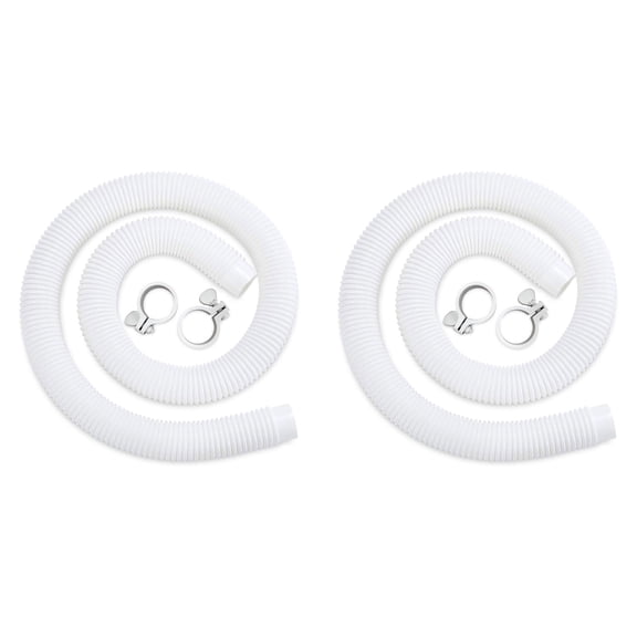 Funsicle 59"x1.5" Universal Replacement Above Ground Pool Hose Kit (2 Pack)