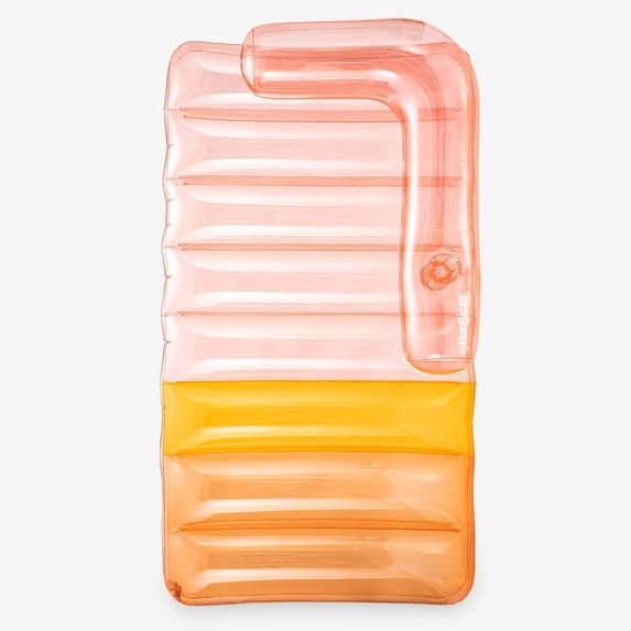 Funsicle 6ft Sofa Bed Lounge, Inflatable Pool Lounge, Transparent Rose Pink Mix, Adults, Unisex