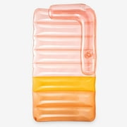 Funsicle 6ft Sofa Bed Lounge, Inflatable Pool Lounge, Transparent Rose Pink Mix, Adults, Unisex